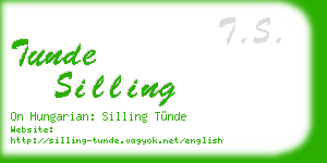 tunde silling business card