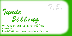 tunde silling business card